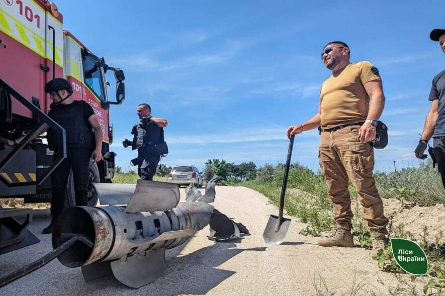 Два снаряди РСЗВ «Смерч» та «Ураган» знешкоджено в лісовому урочищі на Миколаївщині, - ФОТО 0