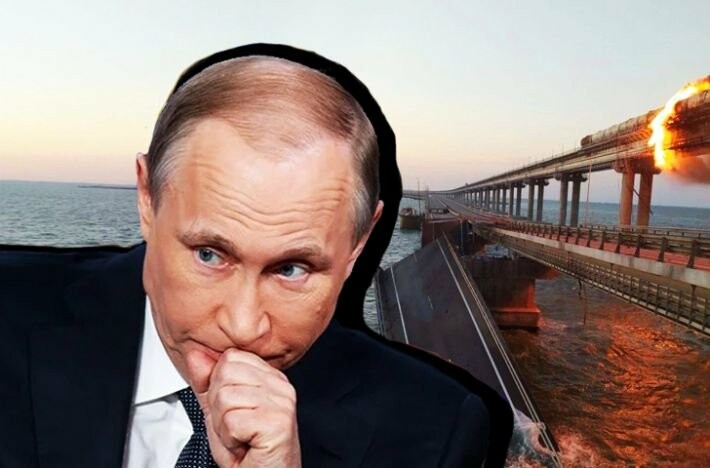 Диктатор путін вперше прокоментував вибух на Кримському мосту