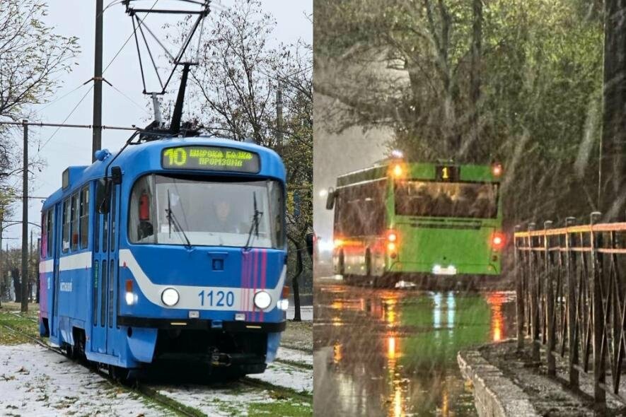 У Миколаєві громадський транспорт, попри складні погодні умови, працює за графіком