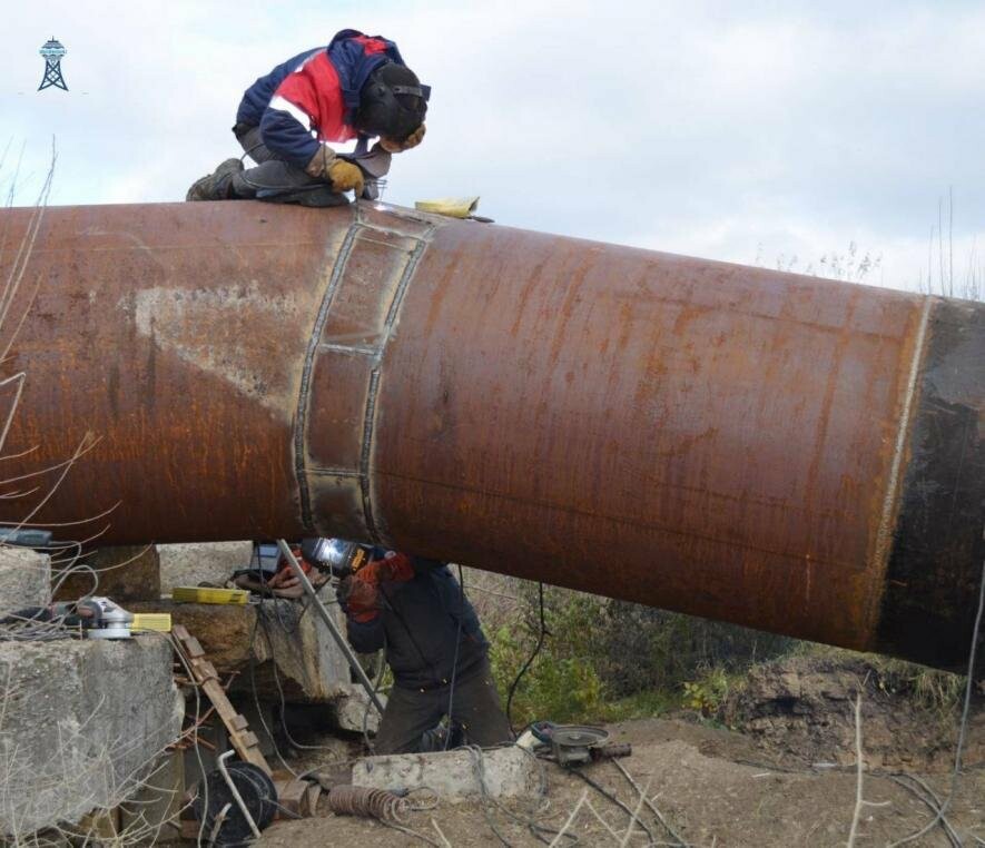 росія обстрілює ділянки, де намагаються відновити водогін Дніпро-Миколаїв