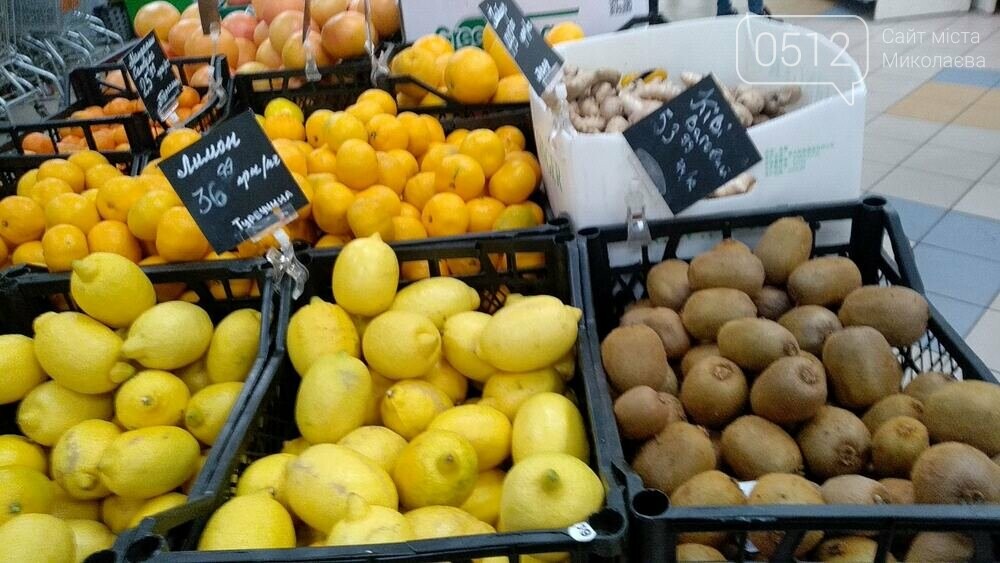 Цены на сезонные фрукты в Николаевских супермаркетах