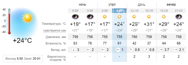 Приятная новость: Сегодня ожидается жаркая и солнечная погода в Николаеве