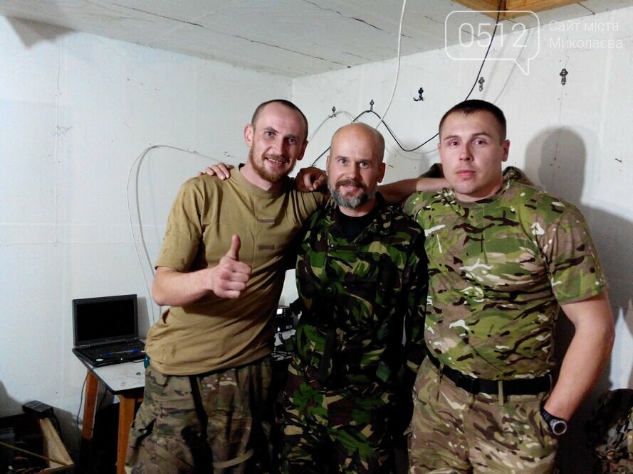 Роман Бойко с побратимами