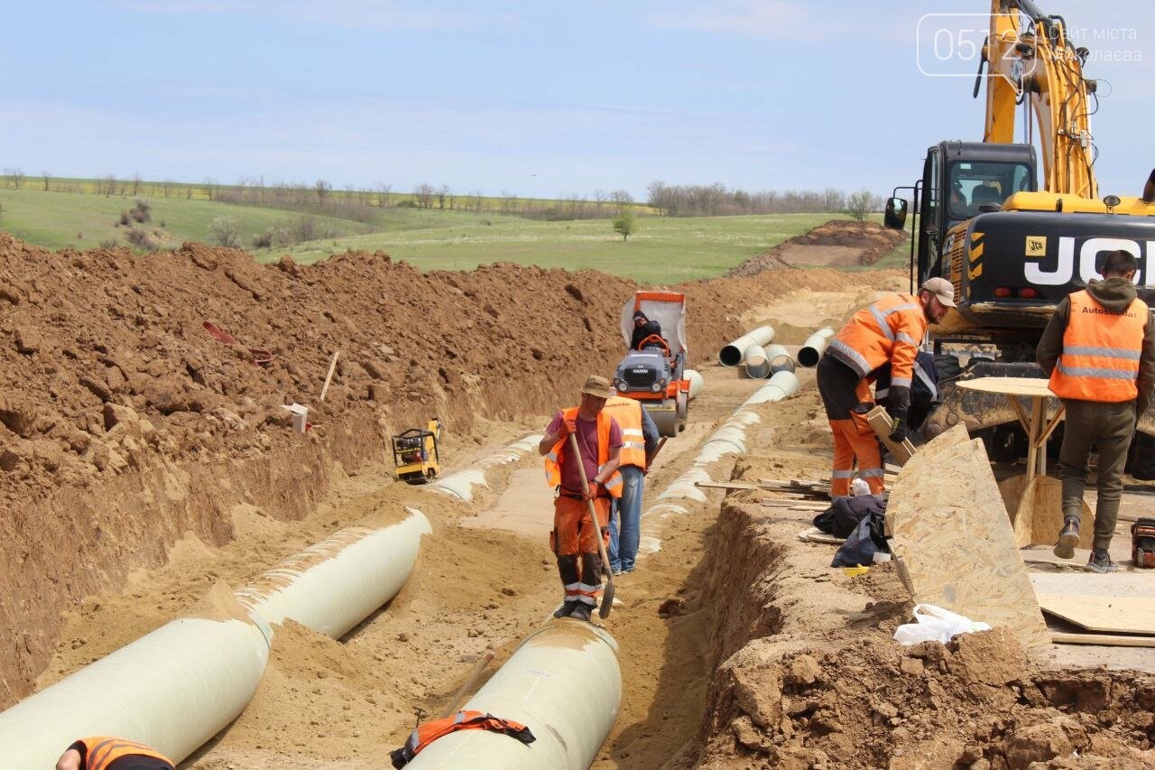 Процес будівництва водогону