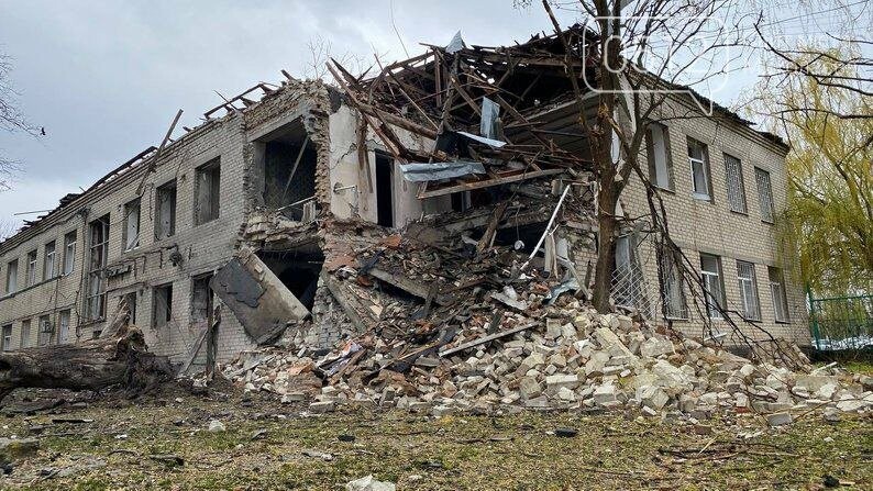 Разрушена больница в Баштанке