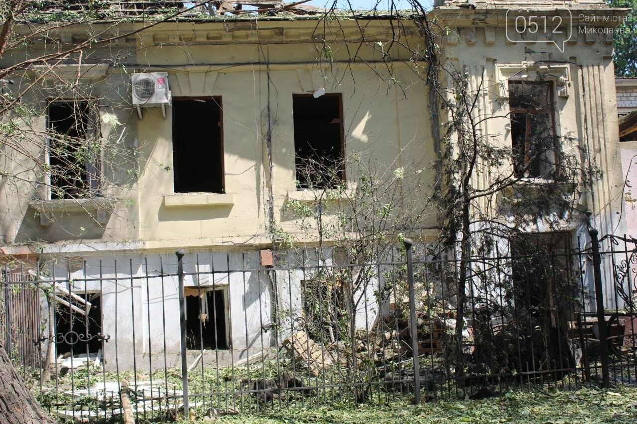 Последствия атаки в Николаеве