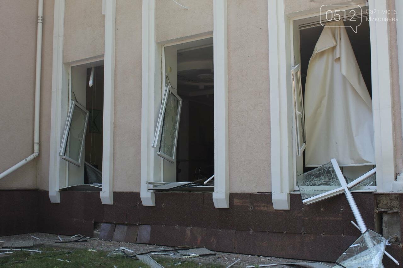 Последствия атаки в Николаеве