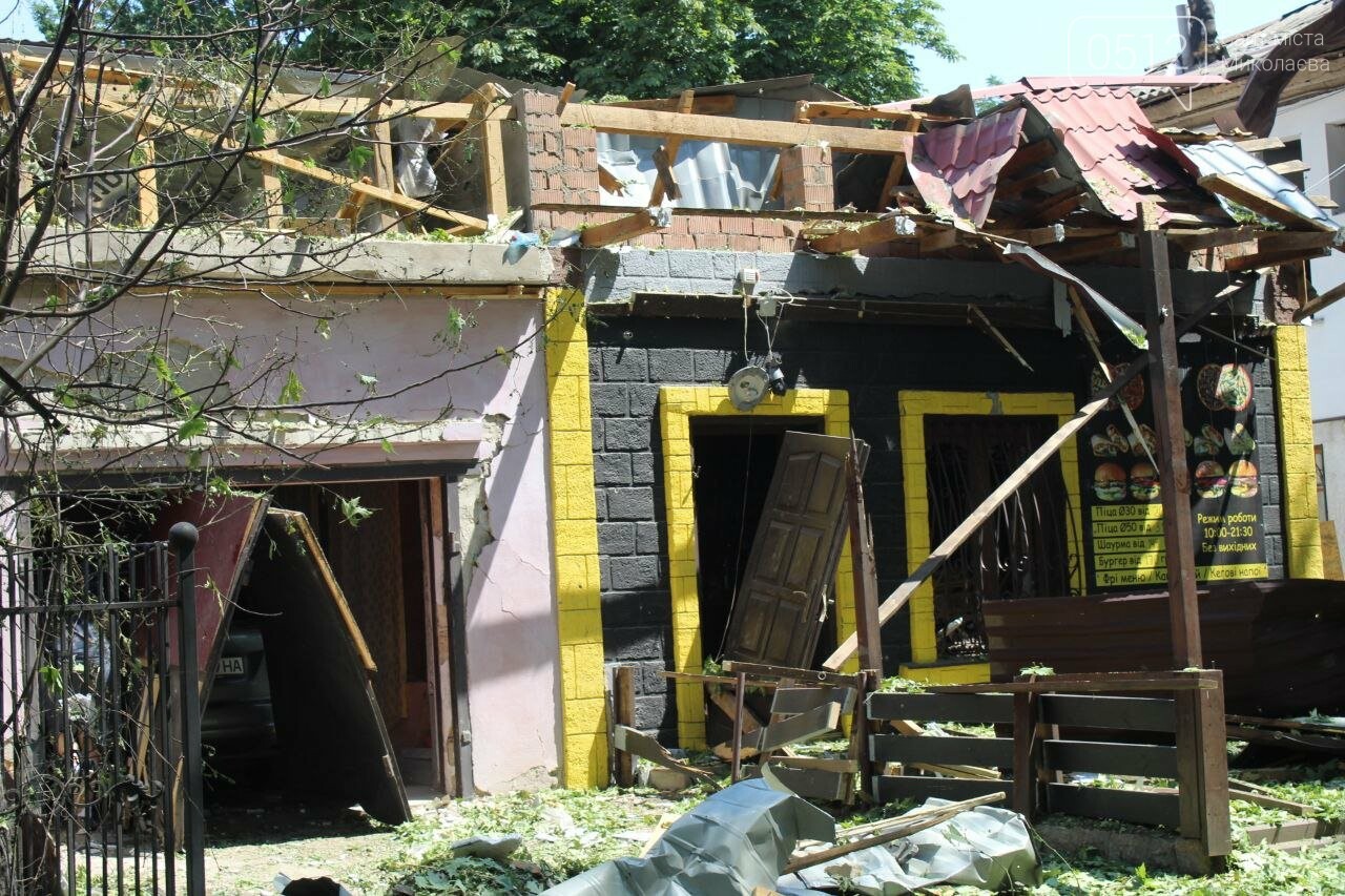 Последствия атаки в Николаеве