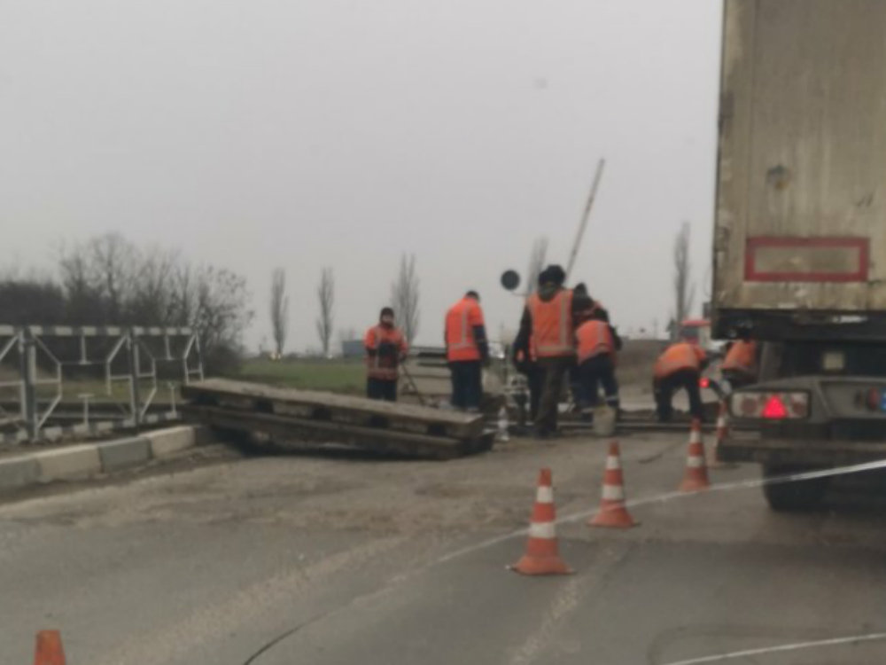 Ремонт переезда на Херсонском шоссе, Ремонт переезда Ремонт переезда