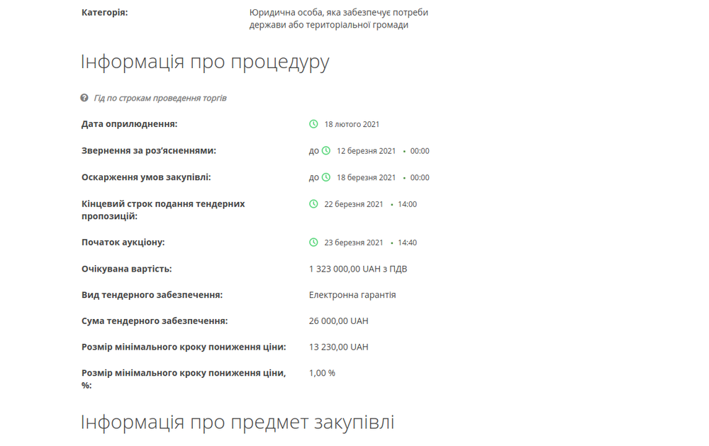 Тендер на содержание светофоров