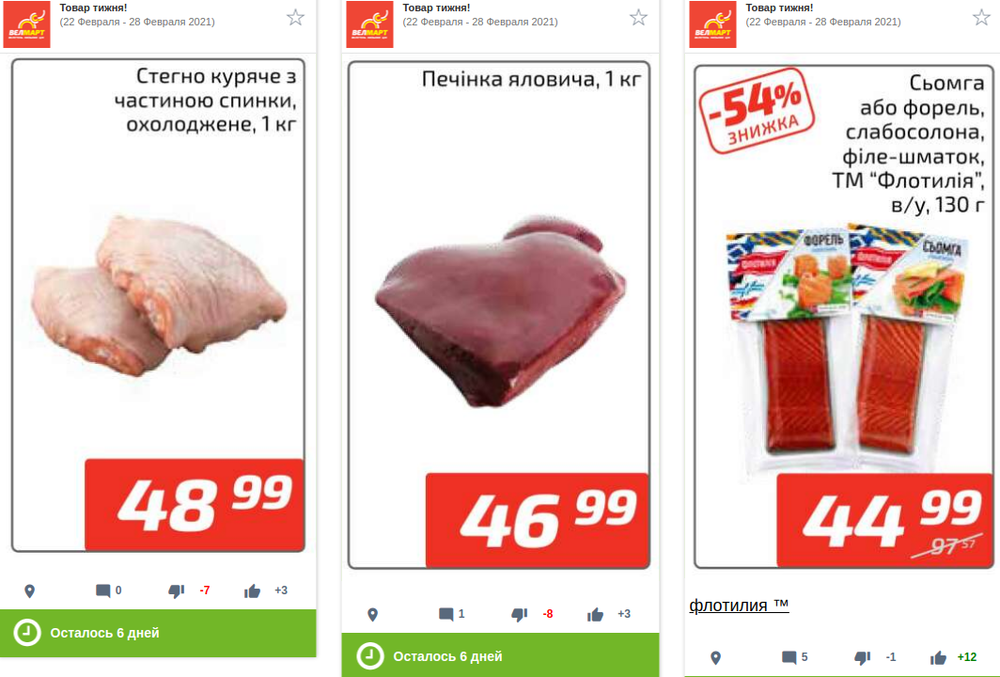Акции в ВэлМарт