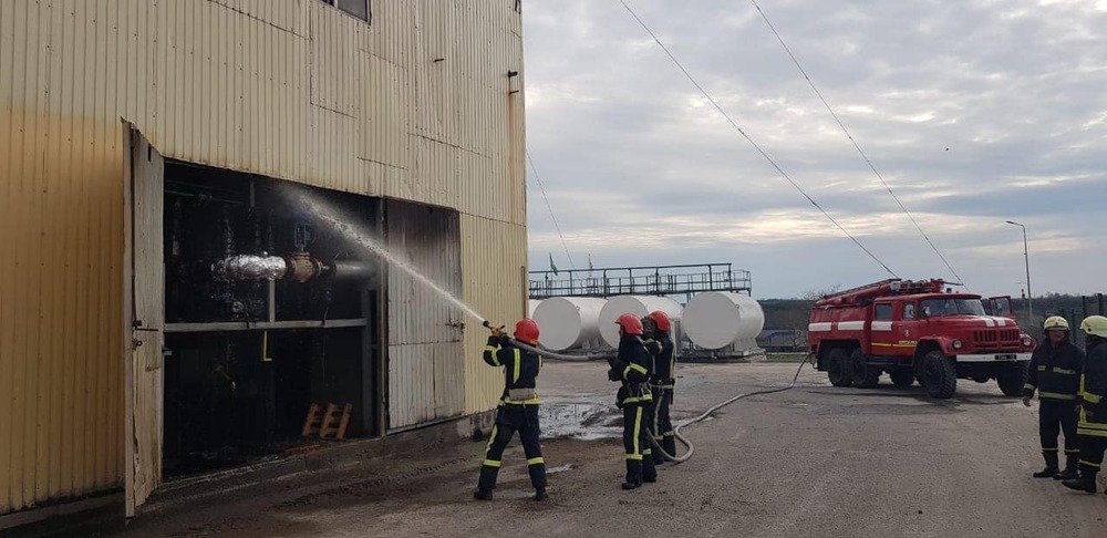 Пожар на заводе в Березанке, Пожар в Березанке Пожар в Березанке