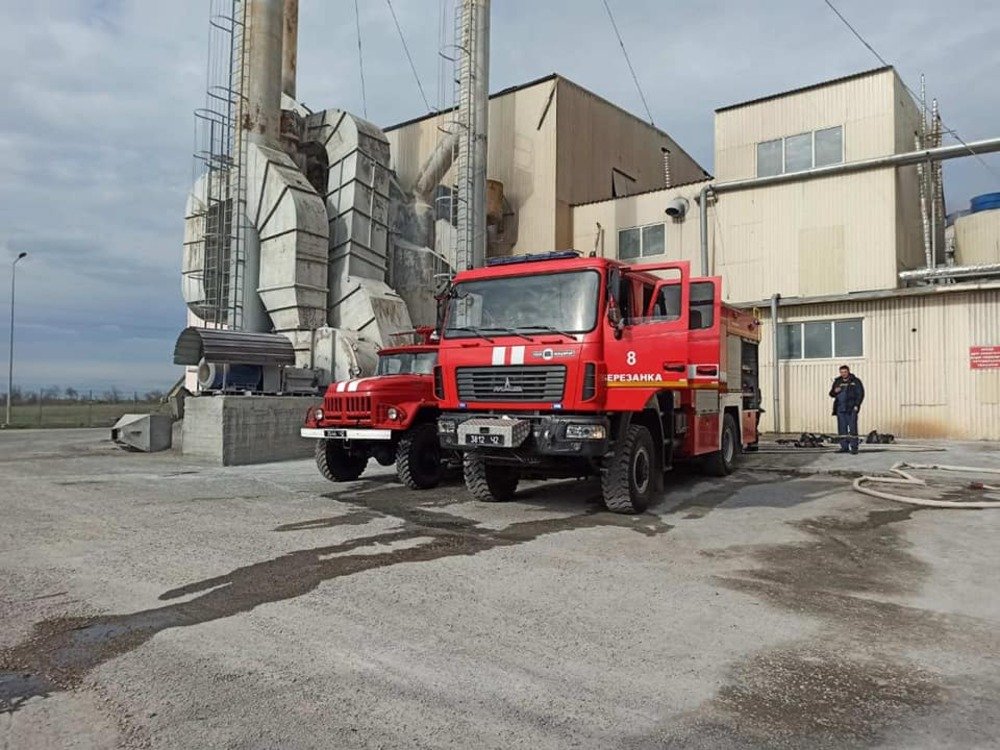 Пожар на заводе в Березанке, Пожар в Березанке Пожар в Березанке