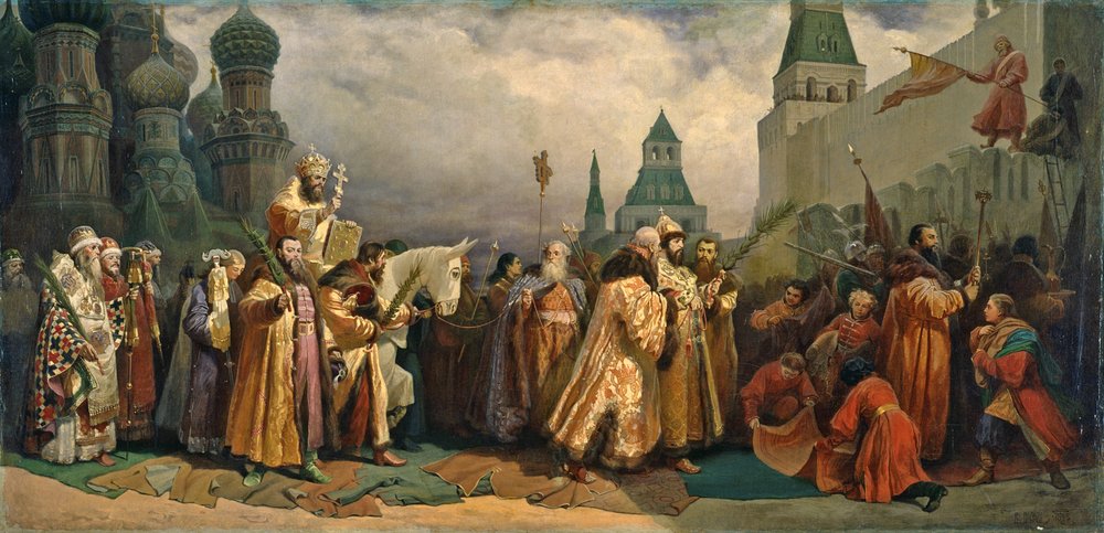 патриарх выезжал "на осле"