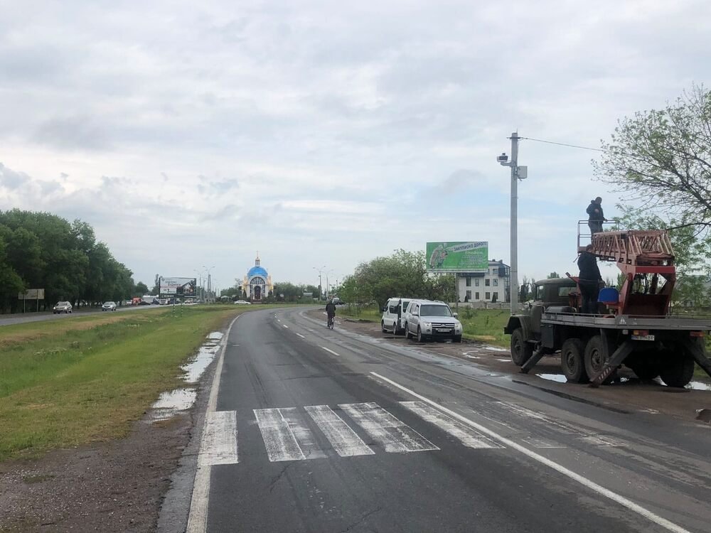 Установка камер на дорогах