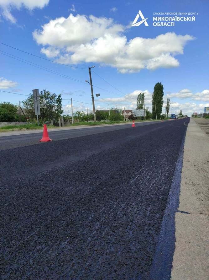 На Николаевщине ремонтируют трассу, проходящую через Коблево