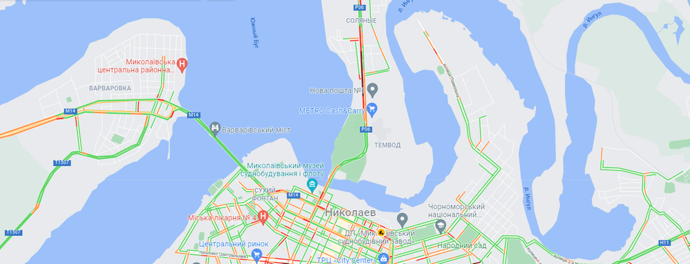 Пробки в Николаеве: где затруднено движение 