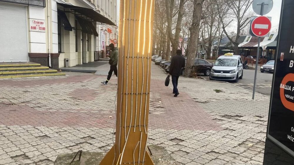 в Николаеве повредили Ханукию