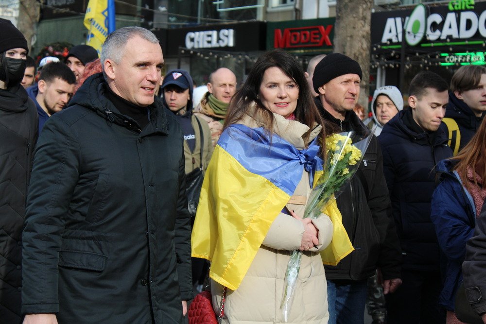 Николаевцы участвовали в шествии в память о Героях Небесной Сотни, - ФОТОРЕПОРТАЖ