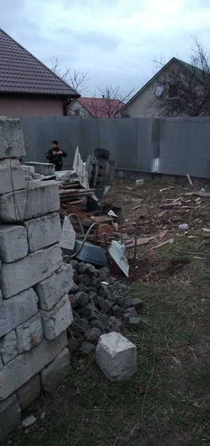 нерозірвані снаряди град