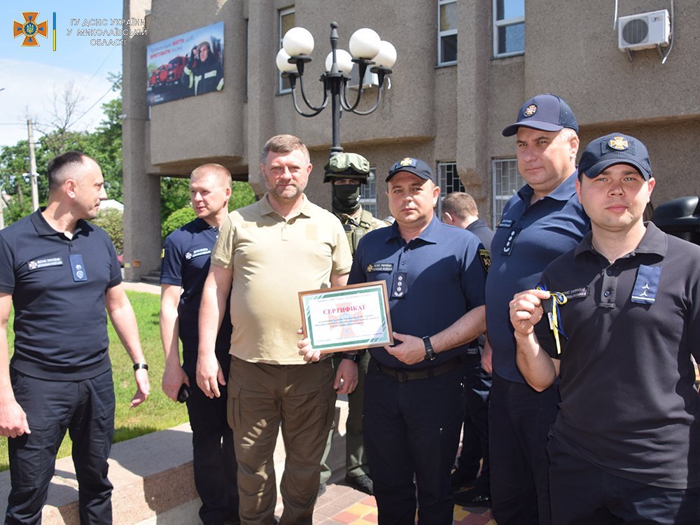 миколаївських та одеських рятувальників відзначили нагородами