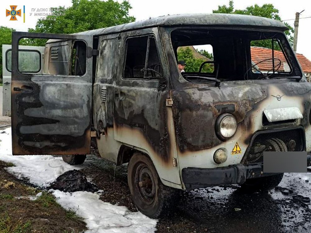 пожежа авто у новому бузі