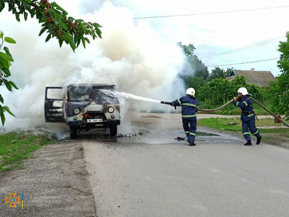 пожежа авто у новому бузі