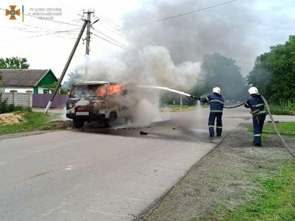 пожежа авто у новому бузі