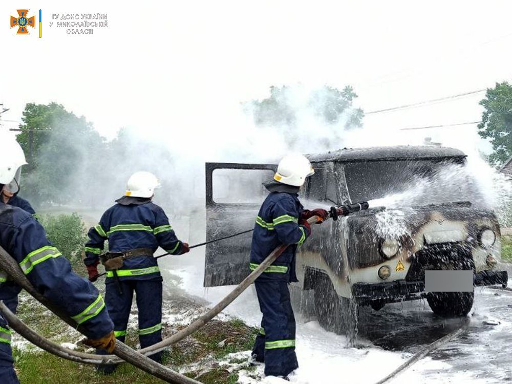 пожежа авто у новому бузі