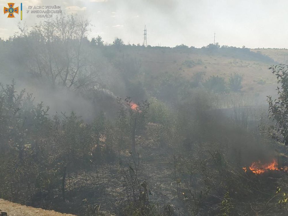 Минулої доби на Миколаївщині сталося 18 пожеж: дві з них внаслідок обстрілів,- ФОТО