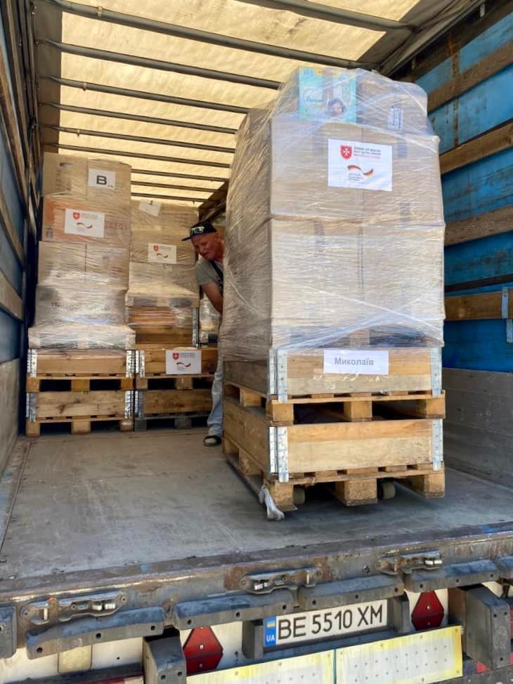 Мальтійська служба допомоги надіслала допомогу Миколаївській області, - ФОТО
