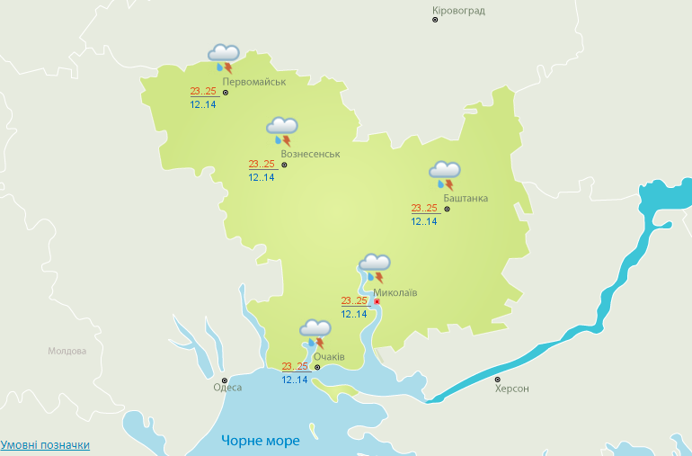 погода у миколаєві на 24 червня