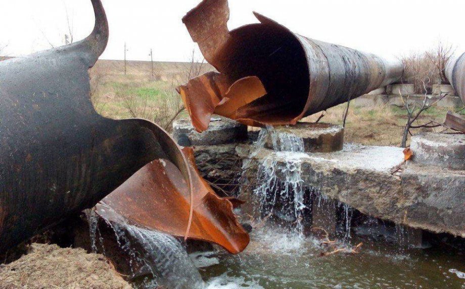 місце розриву водогону до Миколаєва