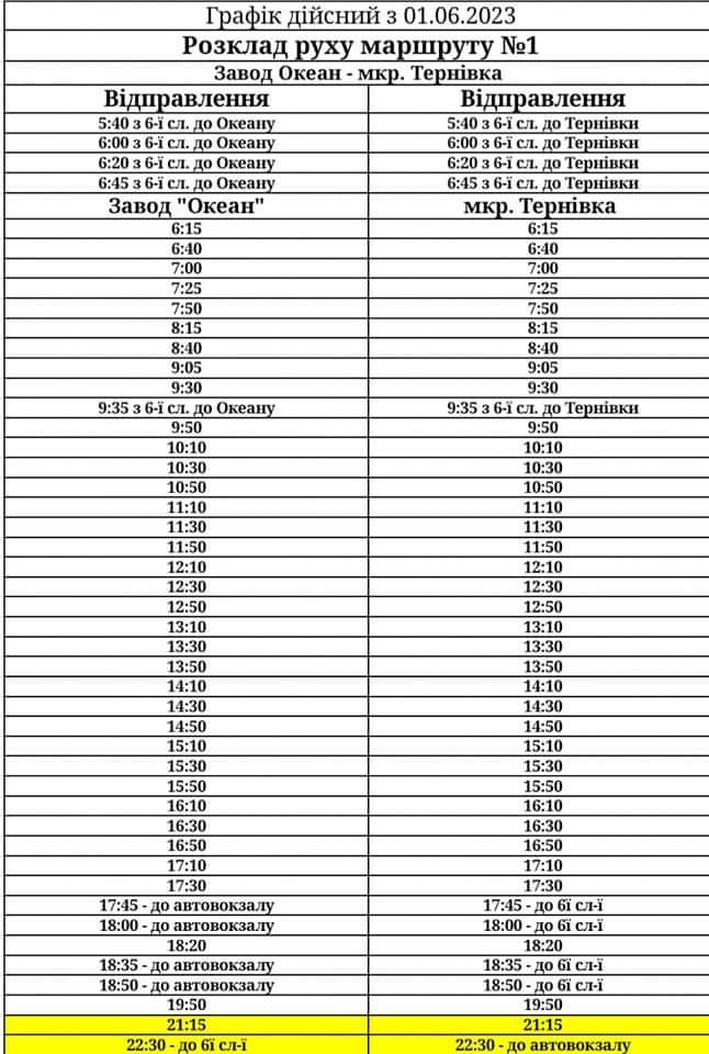 З 1 червня у Миколаєві змінився графік найдовшого маршруту міста 