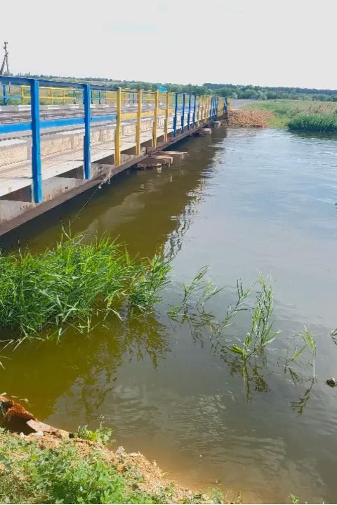  На Миколаївщині рівень річки Інгулець підвищився приблизно на 60 см: пішохідний міст затопило повністю