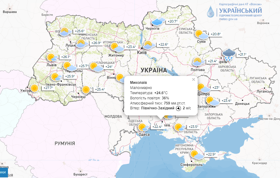 Антициклон продовжить панувати над Україною: погода в Миколаєві 12 вересня