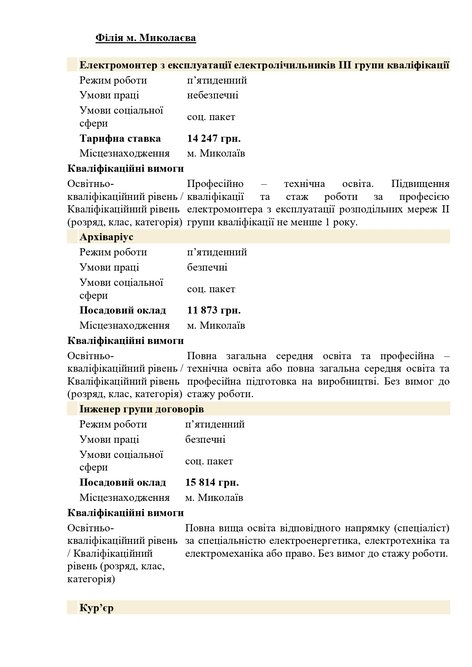 Підприємства Миколаєва пропонують роботу містянам. Свіжі вакансії