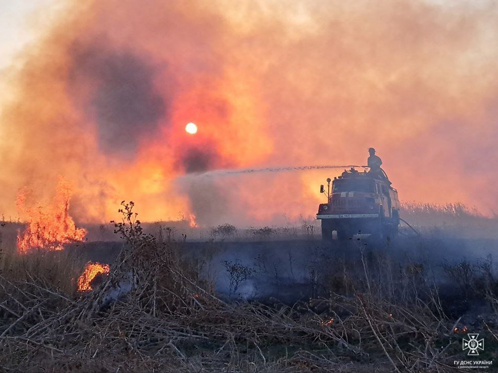 Минулої доби у Миколаївській області виникло 22 пожежі на відкритих територіях, - ФОТО