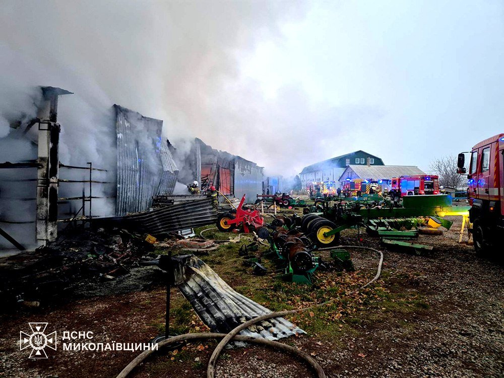 Пожар в Николаевской области