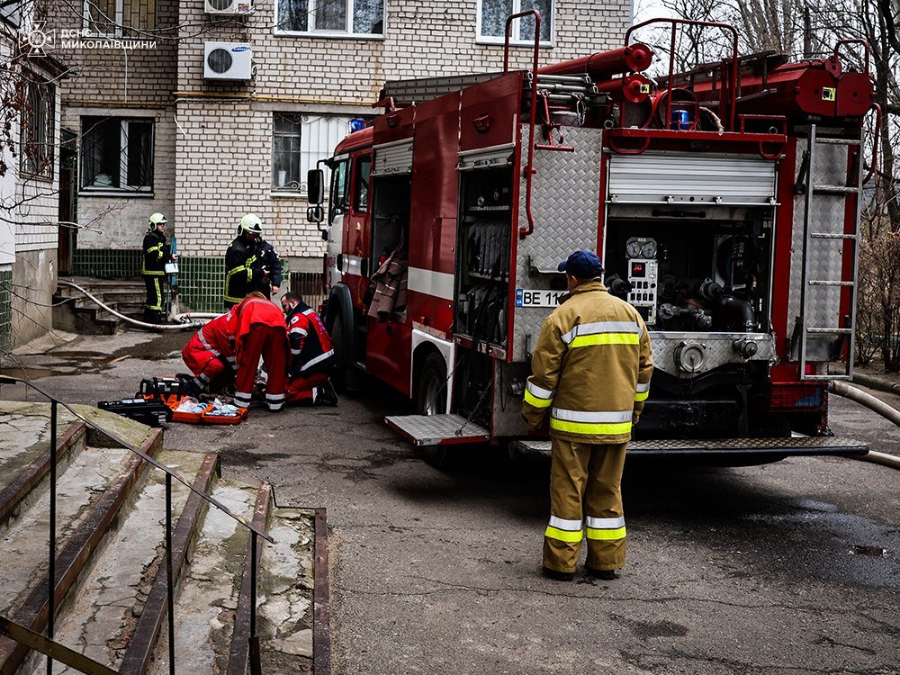 Пожар в Николаеве