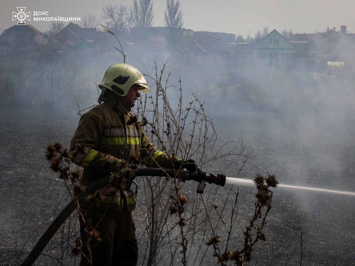 Пожары в Николаевской области.