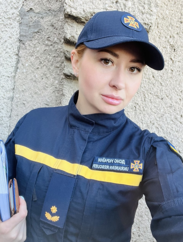 Олеся під час служби. Фото - архів героїні матеріалу.