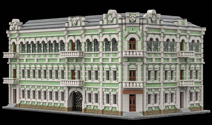 Дизайнер Александр Ермолаев воспроизвел старинный дом Корсунского в миниатюре. Фото - Правительственный курьер.