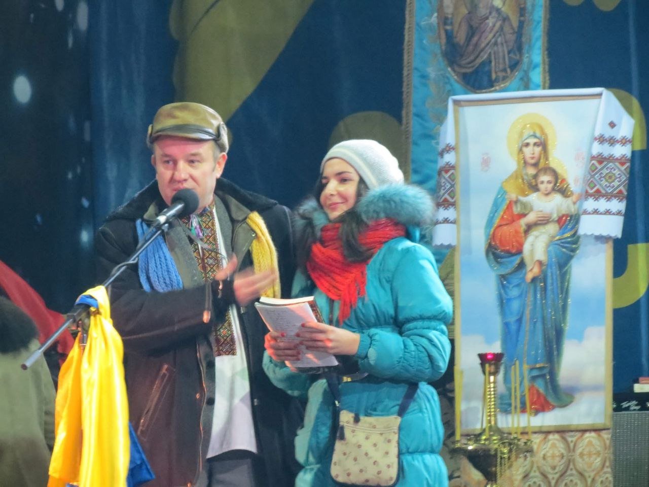 Мария на Майдане, 2013–2014 годы. Фото – архив героини статьи.