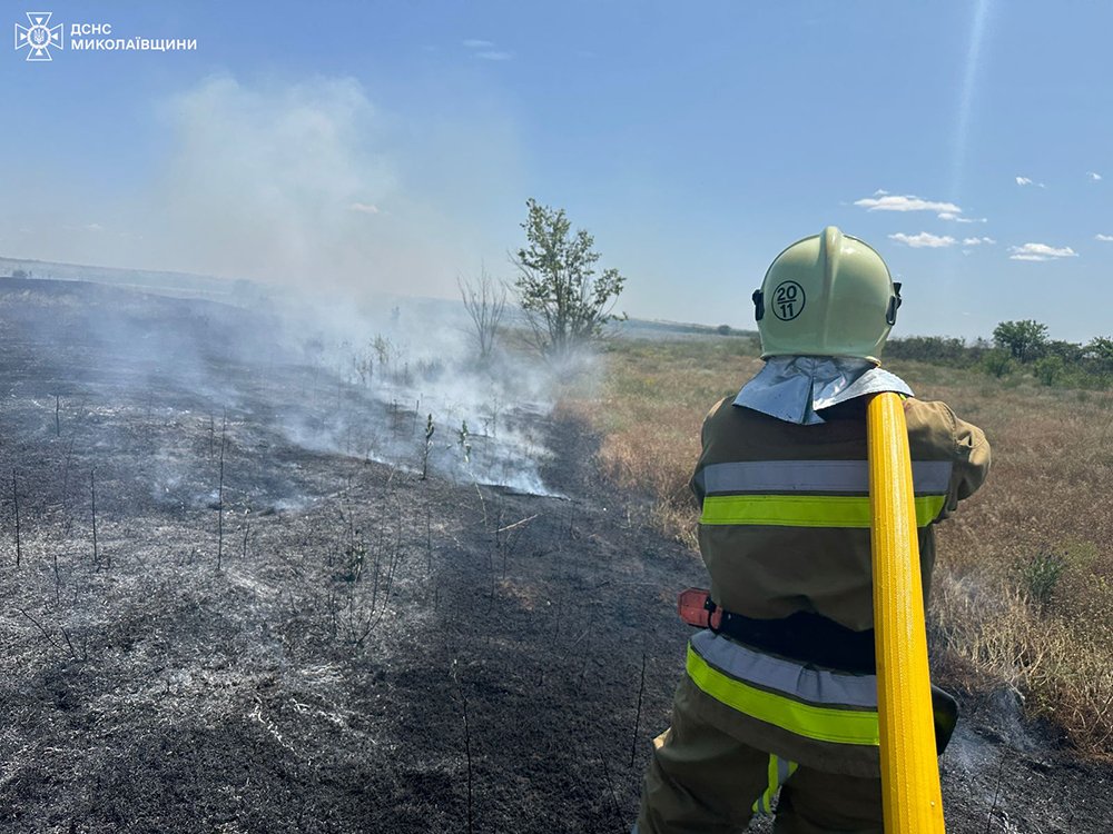 Пожары в Николаевской области.