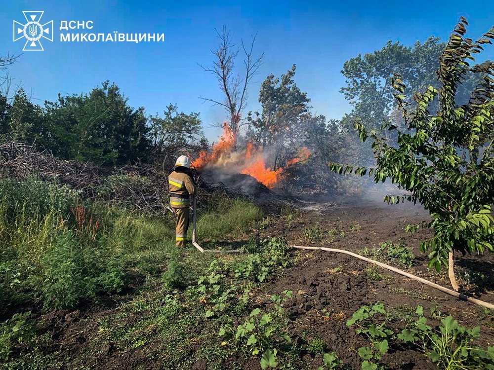 Пожары в Николаевской области
