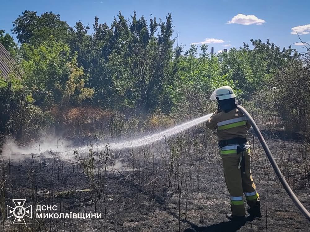 Пожары в Николаевской области