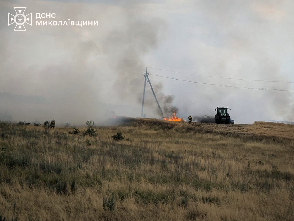 Пожары в Николаевской области.