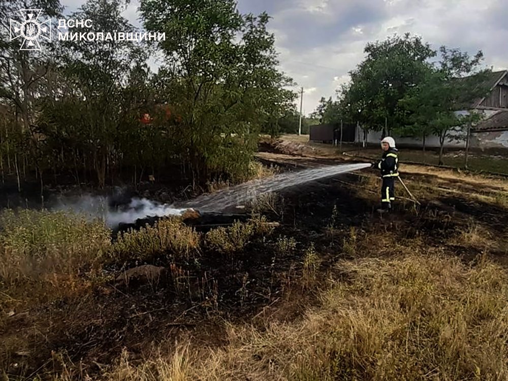 Пожары в Николаевской области.