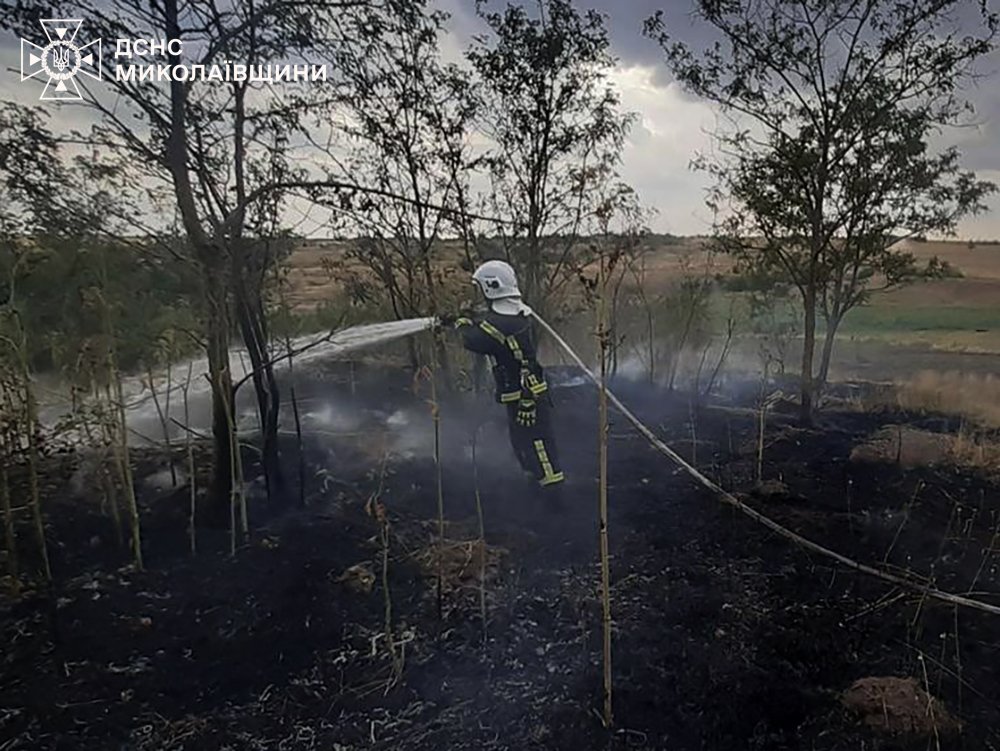 Пожары в Николаевской области.
